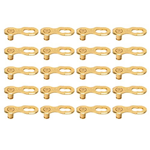 Glomora 10 Paar Fahrradkettenanschluss 10 Geschwindigkeitskettenverbindungsanschluss Fahrradkette Reparaturwerkzeug für Road Mountainbikes Golden Glomora 10 Paar Fahrradkettenanschluss 10 Geschwindigkeitskettenverbindungsanschluss Fahrradkette Reparaturwerkzeug für Road Mountainbikes Golden von Glomora
