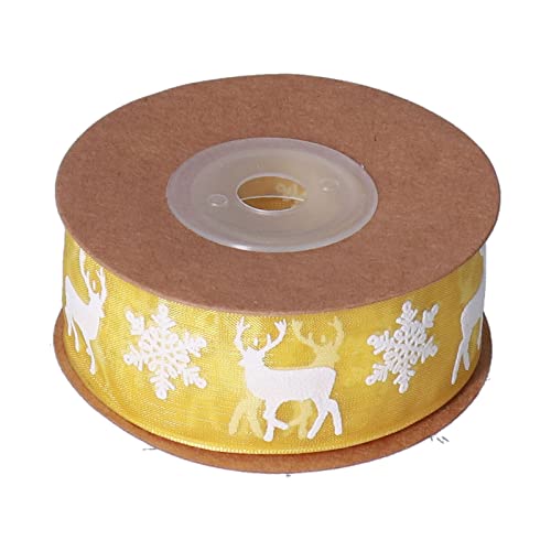 Glomora Ribbon, DIY-Mehrzweck-Weihnachtsdekorationen, um Ihren Urlaub wärmer zu machen, Weihnachtsbänder für den Innenbereich zum Verpacken von Geschenken, Kunstset von Glomora