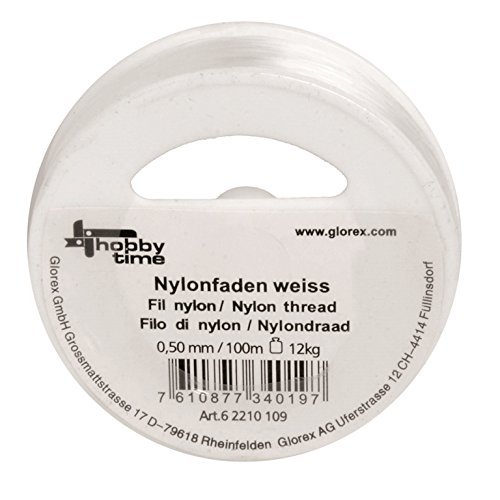 Glorex 6 2210 109 Nylonfaden, Mehreres, Beige, 7 x 7 x 2 cm, 500 von Glorex