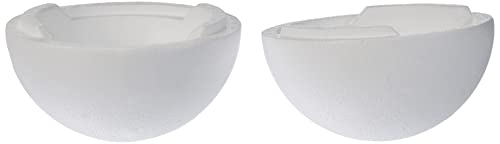 Glorex 6 3803 839 - Styroporkugel teilbar, Halbschalen, weiß, Durchmesser ca. 15 cm, zum vielseitigen Basteln und Dekorieren Glorex 6 3803 839 - Styroporkugel teilbar, Halbschalen, weiß, Durchmesser ca. 15 cm, zum vielseitigen Basteln und Dekorieren von GLOREX