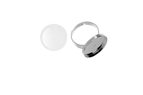 GLOREX Fingerring rund Durchmesser 21 mm, Mehreres, Mehrfarbig, 16 x 10 x 2 cm von GLOREX