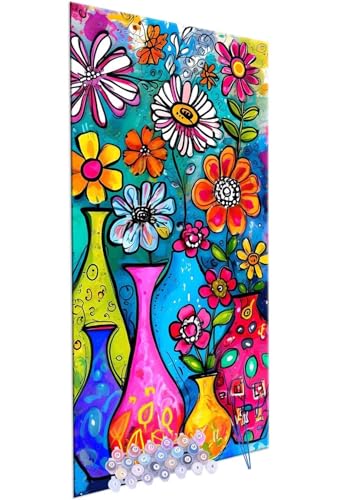 Malen nach Zahlen Kits for Erwachsene Groß, DIY Fleurs vase Hand Painted Oil Painting Kit for Beginners, with 3 Brushes and Acrylic Paint, Hand Painted Oil Painting Kit as a Geschenk 80x160cm F-677 von Glslmznq