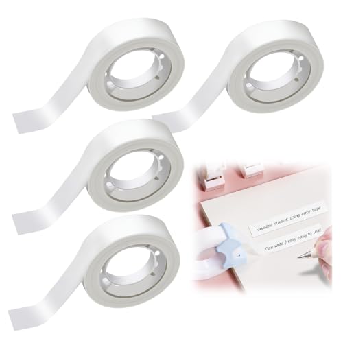 GluTapel 4 Rollen Unsichtbares Klebeband, transparentes Klebeband, starkes selbstklebendes Klebeband für Zuhause, Büro und Schule, beschreibbar, 15 mm x 25 m von GluTapel