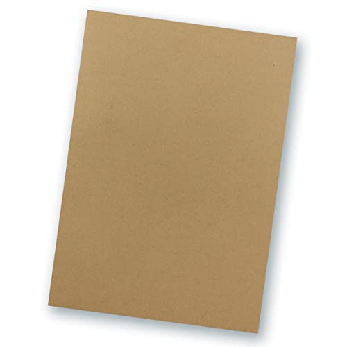 100 Blatt TonKarton DIN A4 - Farbe: Sandbraun Kraftpapier Braun -Ton-Papier 160 g/m² matte Oberfläche - Ton-Zeichen-Papier Bastel-Papier Bastel-Karton - Glüxx-Agent von Glüxx-Agent