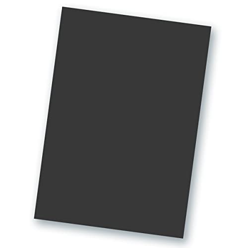 100 Blatt TonKarton DIN A4 - Farbe: Schwarz -Ton-Papier 160 g/m² matte Oberfläche - Ton-Zeichen-Papier Bastel-Papier Bastel-Karton - Glüxx-Agent von Glüxx-Agent