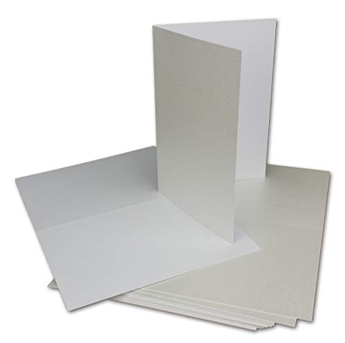 30x Klappkarten blanko mit Umschlag - DIN A6 / C6 Weiß matt glänzend - Faltkarten A6 10,5 x 14,7 cm mit Briefumschläge C6 11,5 x 16 cm - Karten Umschlag Set von Glüxx Agent von Glüxx Agent