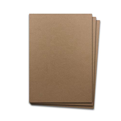 Glüxx Agent 200 Blatt Kraftpapier DIN A4 - Braun - 240 g/m² Dicker Bastelkarton - 21,0 x 29,7 cm -Naturpapier - 100% ökologisch - Kartonpapier - Bedruckbar von Glüxx Agent