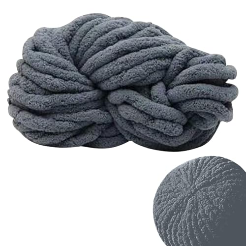 Flauschige Wolle, Weiß Kuschelwolle,Wolle Dick,Chunky Woo Wolle Dickes Garn Flauschig Dicke Wolle Chunky Wolle, Dicke Wolle Zum Häkeln Kann Zum Stricken von Glugahrif