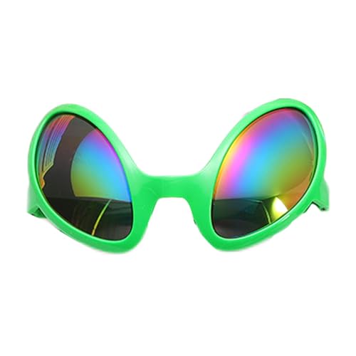 Glugahrif Alien Brille Kostüm Sonnenbrille, Martian Antenne Stirnband, Brillen Cosplay Accessoires Halloween Karneval von Glugahrif