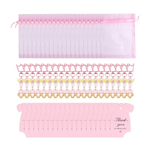 Glugahrif Gastgeschenke zur Babyparty,Geschenkartikel zur Babyparty für Mädchen,Gastgeschenke zur Taufe - Rosa Baby-Mädchen-Engel-Charm-Gastgeschenke, Großpackung für Geburtstag, Hochzeit, Festival von Glugahrif