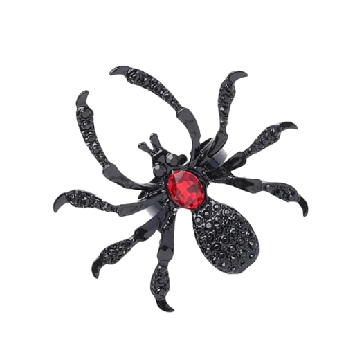 Offener Haken, verstellbar, gewebt, Zubehör für Strickringe, Spinne, offener Ring, verstellbar, dekorativer Schmuck für Cosplay-Zubehör von Glugahrif