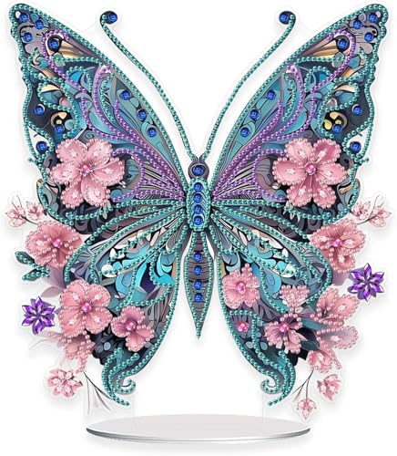 Glvomazty DIY Diamond Painting Schmetterling Diamant Malerei Tischdeko Kunst Set Bastelset Diamantmalerei Kinder Mädchen für AnfäNger, Familie Deko, Geschenk Glvomazty DIY Diamond Painting Schmetterling Diamant Malerei Tischdeko Kunst Set Bastelset Diamantmalerei Kinder Mädchen für AnfäNger, Familie Deko, Geschenk von Glvomazty