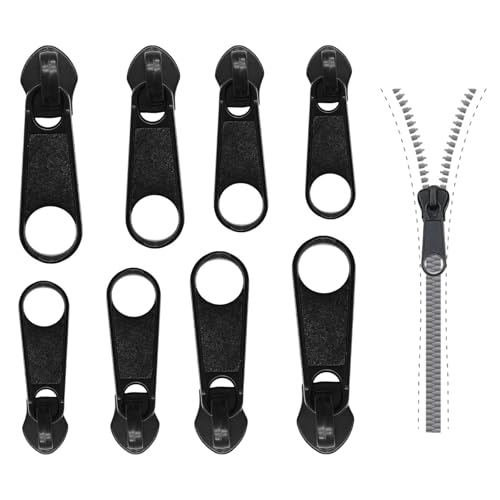 Metall Zipper Pull, Glvomazty Reißverschluss Zipper Ersatz Reissverschluss Zipper Reparatur Reißverschluss Zieher für Jacken, Rucksäcke, Gepäck, Zelt-8 Stück von Glvomazty