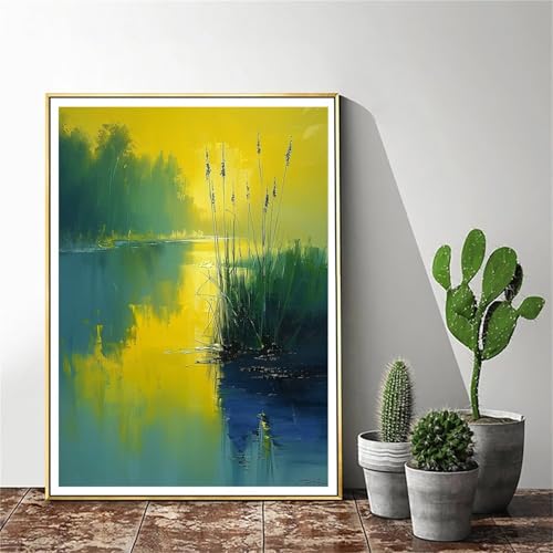 Malen Nach Zahlen Erwachsene Abstrakt Malen Nach Zahlen kinder Landschaft Groß Malen-Nach-Zahlen Set Erwachsene Anfänger Malen Nach Zahlen ab10 Jahre Mädchen mit Pinsel und Acrylfarben 70x90cm C-669 von Gmeignl