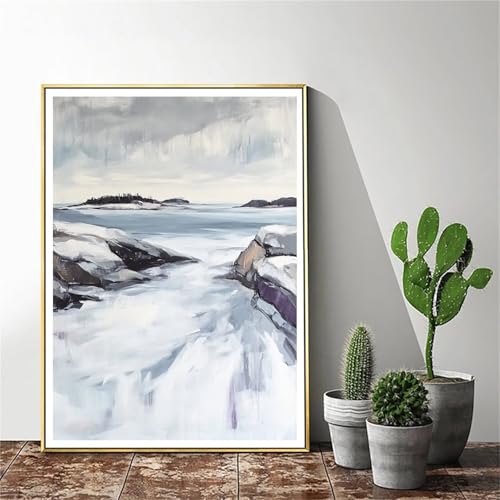 Malen Nach Zahlen Erwachsene Abstrakt Malen Nach Zahlen kinder Landschaft Groß Malen-Nach-Zahlen Set Erwachsene Anfänger Malen Nach Zahlen ab10 Jahre Mädchen mit Pinsel und Acrylfarben 70x90cm C-1032 von Gmeignl