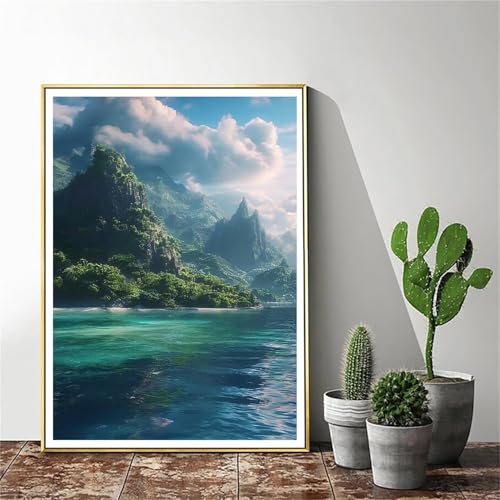 Malen Nach Zahlen Erwachsene Landschaft Malen Nach Zahlen kinder Berg Groß Malen-Nach-Zahlen DIY Set Erwachsene Anfänger Malen Nach Zahlen ab10 Jahre Mädchen mit Pinsel und Acrylfarben 35x45cm C-1067 von Gmeignl