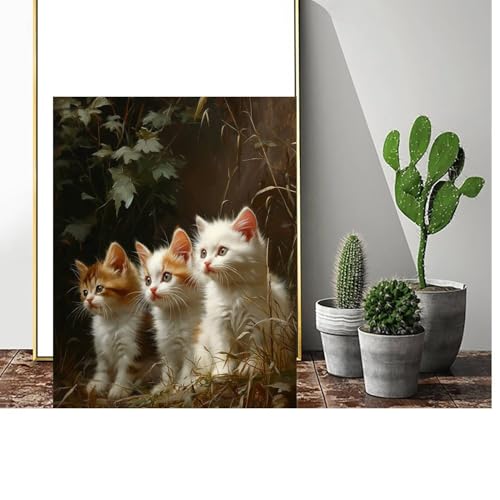 Malen Nach Zahlen Erwachsene Tier Malen Nach Zahlen kinder Katze Groß Malen-Nach-Zahlen DIY Set Erwachsene Anfänger Malen Nach Zahlen ab 9/10 Jahre Mädchen mit Pinsel und Acrylfarben 70x90cm C-702 von Gmeignl