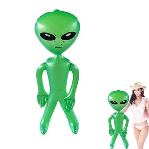 Gmokluytw Giant Alien Inflate - 35 Inch Jumbo Green Alien Halloween Decoration | Blow-Up Alien Toy Balloons Photo Prop | Fun Inflatable for Christmas, Halloween Parties and Festive Events von Gmokluytw