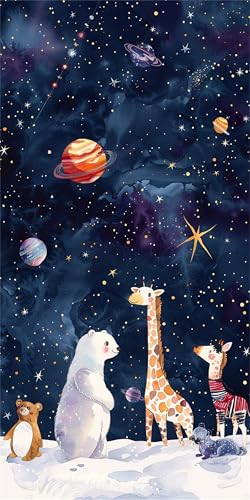 Diamond Painting Karikatur Diamond Painting Kinder animal 5D Full Drill Crystal Art Mosaikherstellung Stickerei Basteln Set, für Zimmer Deko Schlafzimmer, Geschenke für Frauen, Leinwand 60x120cm X-602 von Gnulguxo