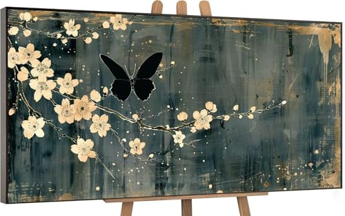 Rétro Peinture par Numero Adulte, DlY Peinture Numero Enfant Papillon, Loisirs Créatifs Adultes Paint by Numbers Kits avec 3 Pinceaux de Dessin de Pigment Acrylique, Decoration Murale 100x200cm Z-1 von Gnulguxo