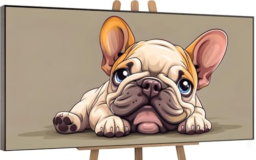 chien Peinture par Numero Adulte, DlY Peinture Numero Enfant animal, Loisirs Créatifs Adultes Paint by Numbers Kits avec 3 Pinceaux de Dessin de Pigment Acrylique, Decoration Murale 100x200cm X-1 von Gnulguxo