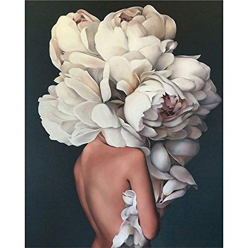 Goblinaduo Malen Nach Zahlen Erwachsene,Bild Nach Zahlen Blumen Frauen Figur Malerei Nach Zahlen Wandkunst Bild Für Wohnkulturen Kunstwerk 40 * 50cm von Goblinaduo