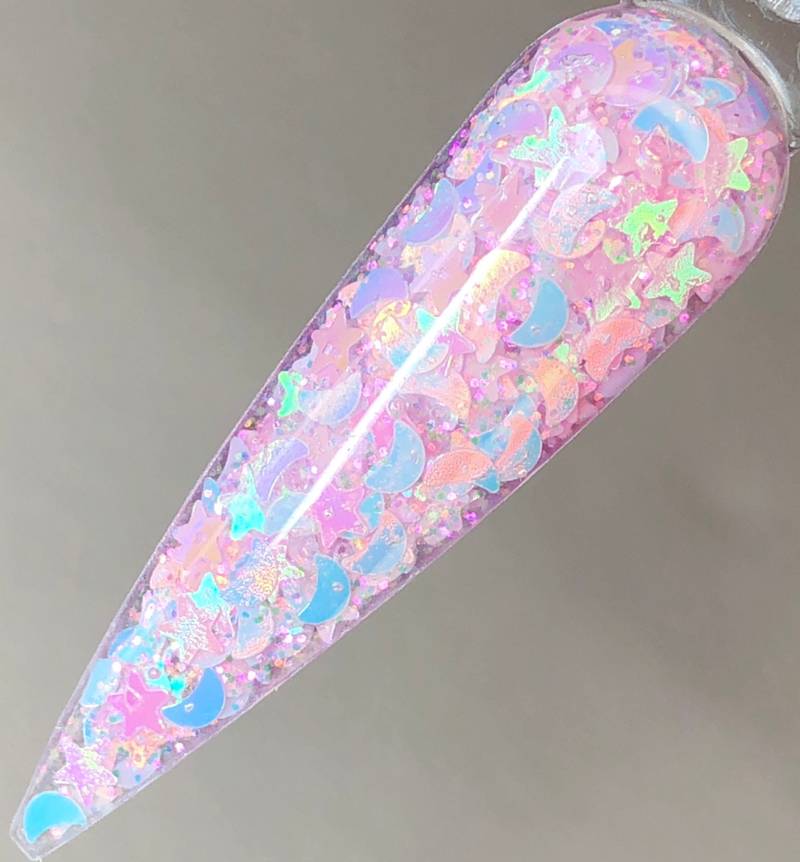 Acrylpuder, Dippuder, Dips, Acrylpuder Für Nägel, Dippuder Glitzeracrylpuder, Acrylnagelpulver, Unicorn Sky von GodessAcrylicsAnDips