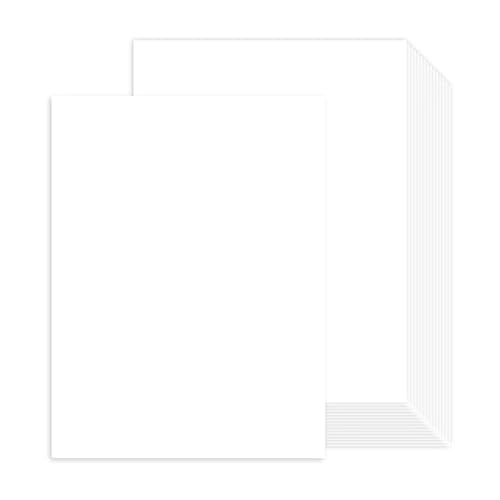 100 Blatt weißes Kartonpapier A4, Goefun Weißer Dickes Papier A4 zum Drucken 250g/m², Weißes Druckerpapier für Einladungen, Menükarten, Hochzeit, DIY-Karten von Goefun
