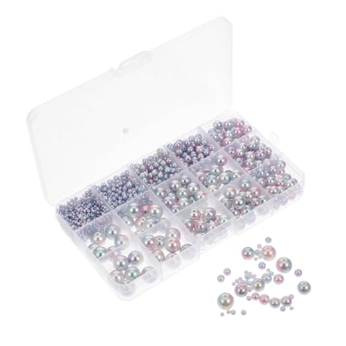 Gogogmee 1 Box Simulation Runde Perle Mit Loch Schmuck Halskette DIY Spacer Perle von Gogogmee