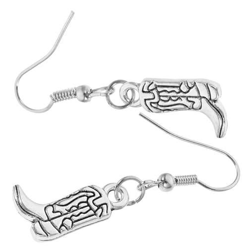 Gogogmee 1 Paar Westernohrringe Für Frauen Cowgirl Cowgirl-schmuck Für Frauen Stiefel Ohrringe Westernschmuck Für Frauen Cowgirl-ohrringe Für Frauen Ohrringe Für Mädchen Silver Legierung von Gogogmee