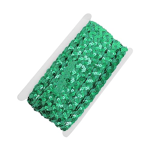 Gogogmee 1 Rolle Kleidungsstück Spitze hochzeitsdeko hochzeits dekoration Brautspitzenapplikationen Kleidung Spitze Golddekor Kleider Paillettenband für DIY Spitze zum Nähen Polyester Green von Gogogmee