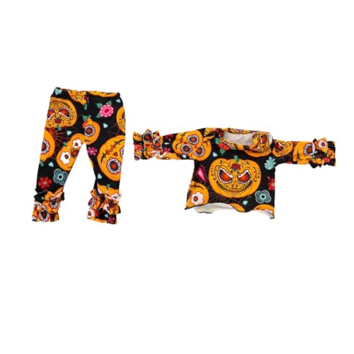 Gogogmee 1 Satz Halloween-Puppenkleidung amerikanische puppenkleidung Puppen-Kürbis-Kleidung Puppenkleidung Halloween Puppenkleidung Set Halloween deko entzückende Puppen-Outfits Stoff von Gogogmee