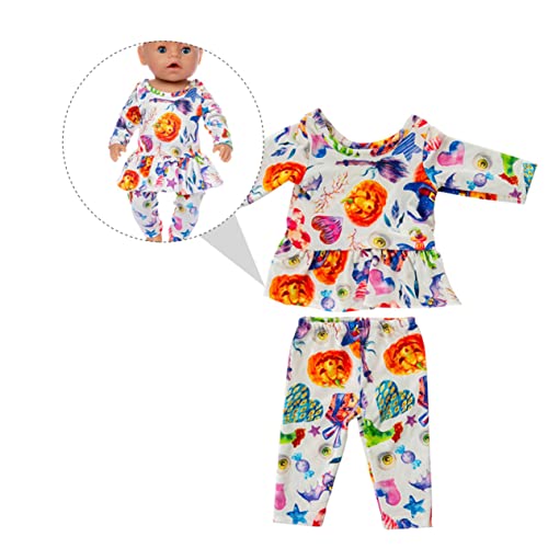 Gogogmee 1 Satz Halloween-puppenkleidung Mädchen-Outfits Americana-Dekorationen Amerikanische Halloween-Ornamente Mädchen Kleider Kleid Für Mädchen Exquisite Kleidung Für Puppen Stoff von Gogogmee