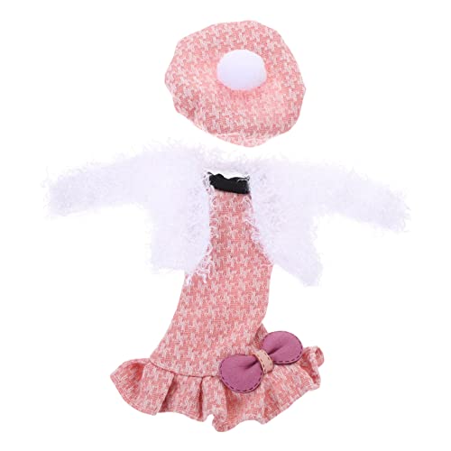 Gogogmee 1 Satz Puppenkleidung Zartes Puppenkleid Babydoll-Kleider Babykleid Puppe Verkleiden Spiel Spielzeug Babykostüme Kinder-mädchen-Kleidung Spielzeug Kleid Für Mädchen Stoff Rosa von Gogogmee