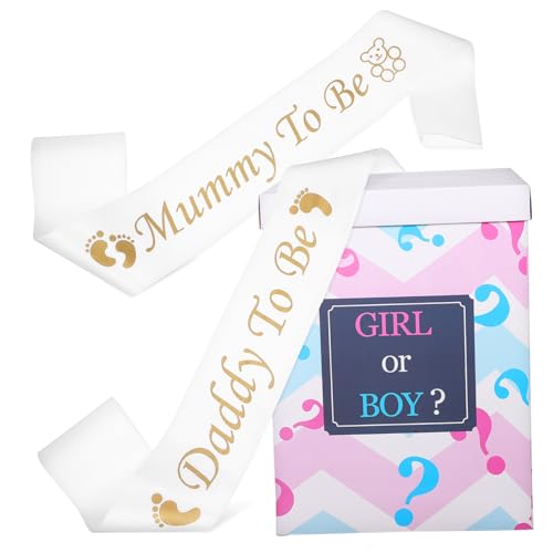 Gogogmee 1 Set Box Gender Reveal Ballonbox Kunststoff von Gogogmee