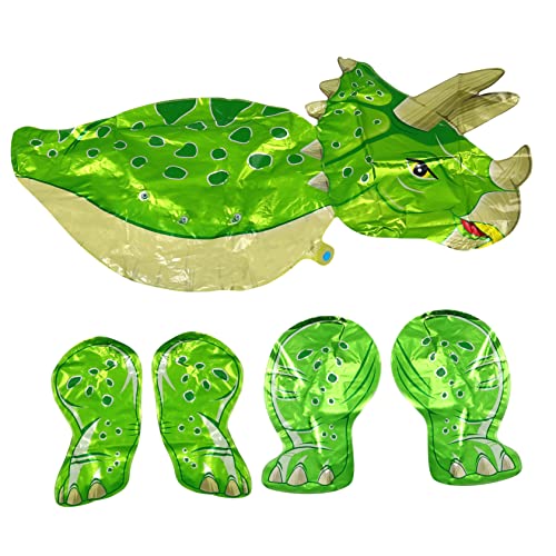 Gogogmee 1 Stk Dinosaurier-Aluminium-Membran-Ballon 3D-Dinosaurier-Partyballon Partyzubehör mit Tiermotiven luftbalondeko party sachen Spielzeug 3D-Dinosaurier-Ballon 3D Triceratops-Ballon von Gogogmee