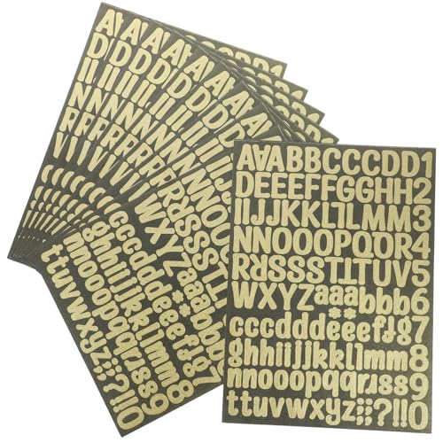 Gogogmee 10 Blatt Selbstklebende Glitzerbuchstaben Aufkleber Bunte Alphabet Und Zahlen Sticker Für Kreatives Basteln Scrapbooking Deko Und Geschenkverpackungen Ideal Für Und Erwachsene von Gogogmee