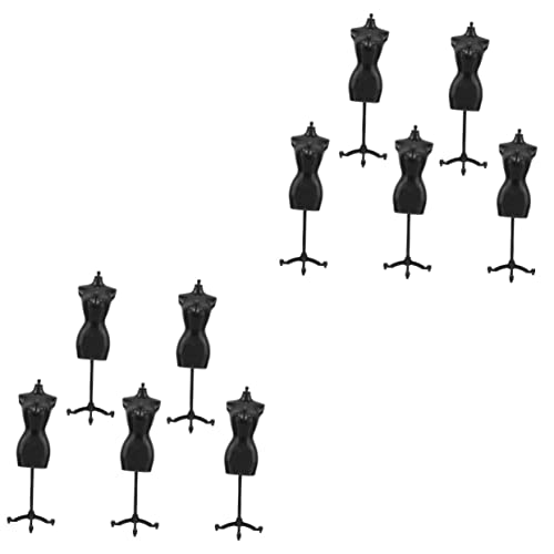 Gogogmee 10 STK Modellständer Pladress bildet Modell Regal Kleid formt Skulptur Puppenständer kinderspielzeug Kinder Spielzeug Mannequin-Halterung Puppenkleiderständer Plastik Black von Gogogmee