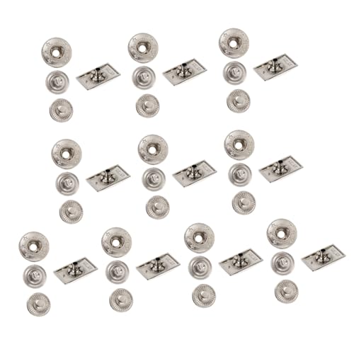 Gogogmee 10 Sets Druckknöpfe Aus Rechteckige Snap Fasteners Für äntel Und Jacken Glänzend Inklusive 10 Dekorativen Druckknopf Zubehörteilen von Gogogmee