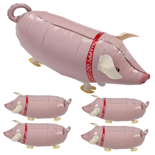 Gogogmee 10 Stk Ballon Tierisches Spielzeug Aufblasbares Aufblasbare Nutztiere Kinderspielzeug Tiere Aufblasbar Neuheit Aufblasbar Partei Aufblasbar Aluminiumfolie Rosa von Gogogmee