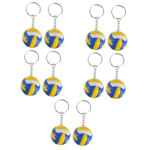 Gogogmee 10 Stk Volleyball-Modellspielzeug Bälle Handtaschenanhänger Baseball-Schlüsselanhänger schlüsselkette volleyball zubehör tragetasche sport zubehör tragbarer Schlüsselanhänger Leder von Gogogmee