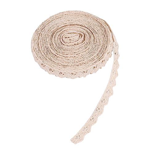 Gogogmee 10 Yards Baumwoll Spitzenband Vintage Spitzenborte Für Nähen Basteln Dekorieren Hochzeit Und Geschenkverpackungen Vielseitiges Dekoband Creme Für Kreative Projekte von Gogogmee