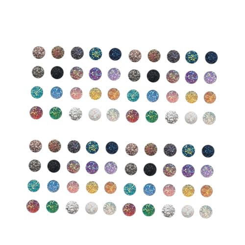 Gogogmee 100 Stk Strass Selber Machen Runde Cabochons Ohrstecker Für Ohrstecker Cabochons Zur Schmuckherstellung Strass-ohrringe Edelstein-ohrringe Runde Perlen Dekorative Perlen von Gogogmee