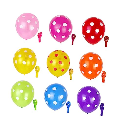 Gogogmee 100 Stück 12 Zoll Polka Dot Latexballons Gemischten Farben Verdickte Aufblasbare Luftballons Für Hochzeiten Geburtstagsfeiern Und Partys Ideal Für Kreative Dekorationen von Gogogmee