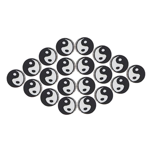 Gogogmee 100 Stück Tai Chi Fischperlen Yin Yang Lose Perlen Bastelperlen Yin Yang Abstandsperlen Runde Perlen Schmuckperlen Halskettenperlen Armband Lose Perlen Perlenanhänger von Gogogmee