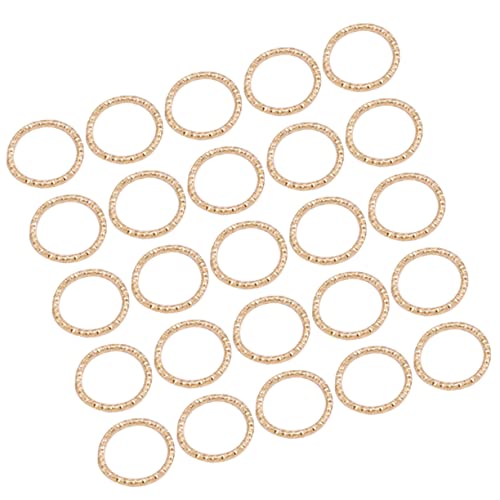 Gogogmee 100PCS DIY Schmuckzubehör Buckle Ringe Feine Präge Ringe Einteilige Gedrehte Linien Verbindungsringe Für Die Schmuckherstellung KC von Gogogmee