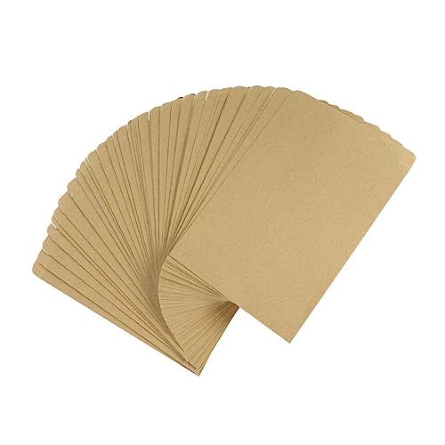 Gogogmee 100St Kraft-Umschlag praktische Aktentasche Multifunktions-Aktentasche Büroumschläge verstausack durchsage ordner mappen briefumschläge Bürobedarf Datei Zubehör Kraftpapier Khaki von Gogogmee