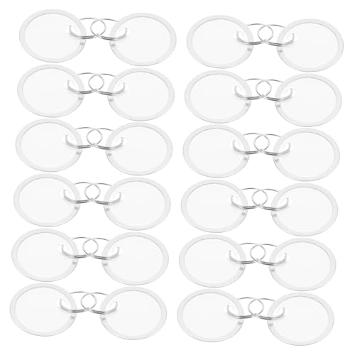 Gogogmee 100st Schlüsselanhänger Mit Metallanhänger Wohnheimschlüssel-tags Schlüsselanhänger Für Etikett Schlüsseletiketten Kreis-schlüsselanhänger Runder Schlüsselanhänger Papier Weiß von Gogogmee