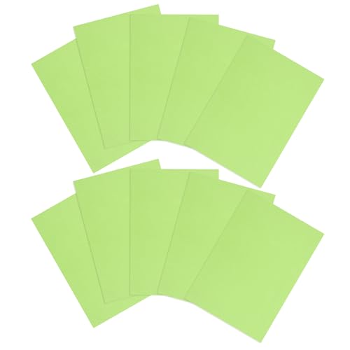 Gogogmee 10 Stück Karton A4 Karton Papier für Scrapbooking Karte Machen Handwerk Buch Glatt Grün von Gogogmee