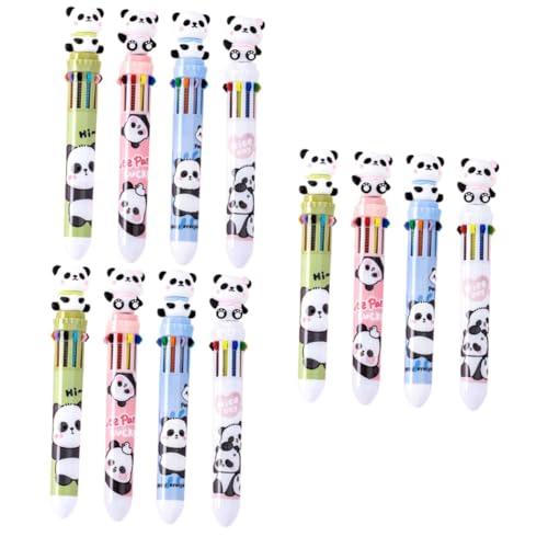 Gogogmee 12 Stück 10 Farben Kugelschreiber Neuartige Tierstifte Mehrfarbiger Kugelschreiber Tier Kugelschreiber Panda Mehrfarbenstift Panda Stifte Für Stifte Kawaii Panda Bleistifte von Gogogmee